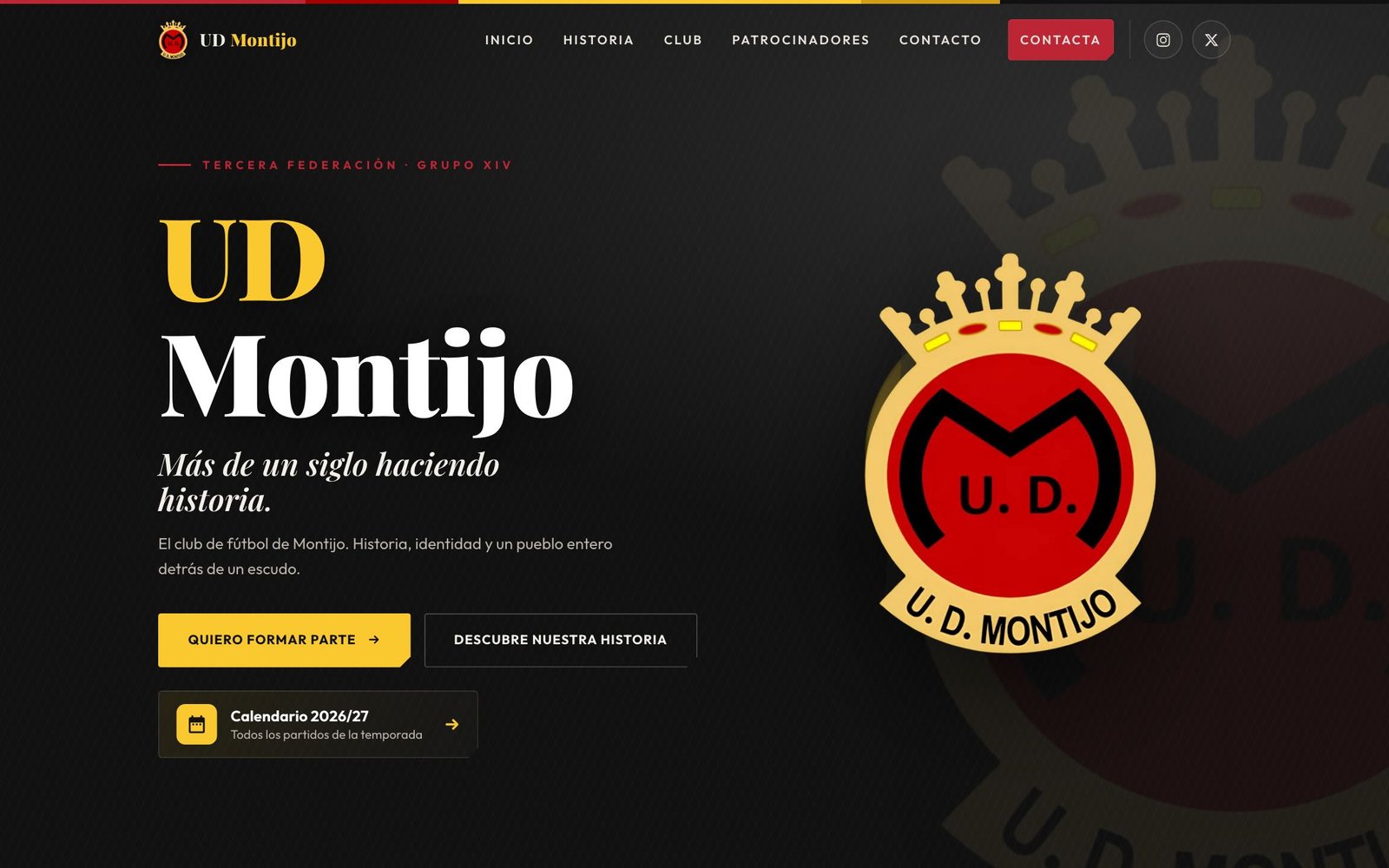 Web actual de la UD Montijo